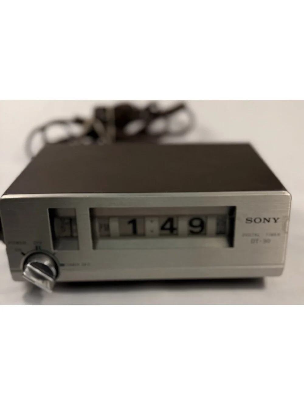Vtg  Sony DT-30 Digital Timer Flip  Clock/ Japan Tested stereo timer Lit Display